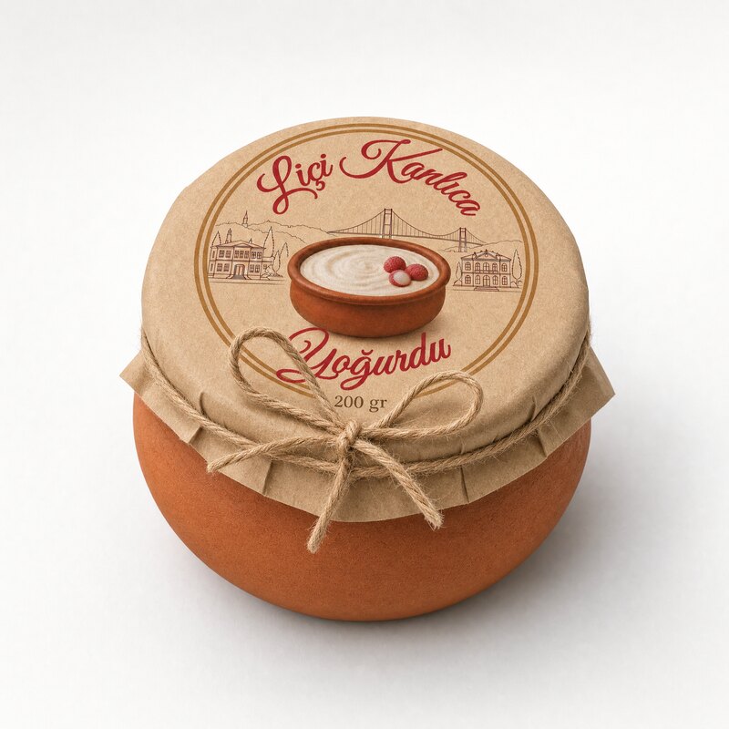 Liçi Kanlıca Yoğurdu 200 gr güveç