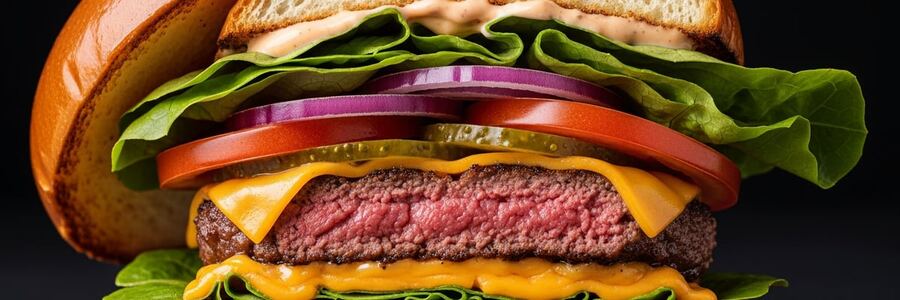 El yapımı köfteli hamburger
